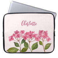 Aquarelle rose Hydrangée Lacecaps Peinture aux fle