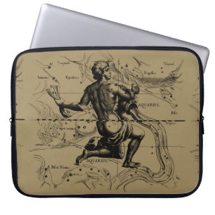 Housse Pour Ordinateur Portable Aquarius Constellation Hevelius 1690 Engraving