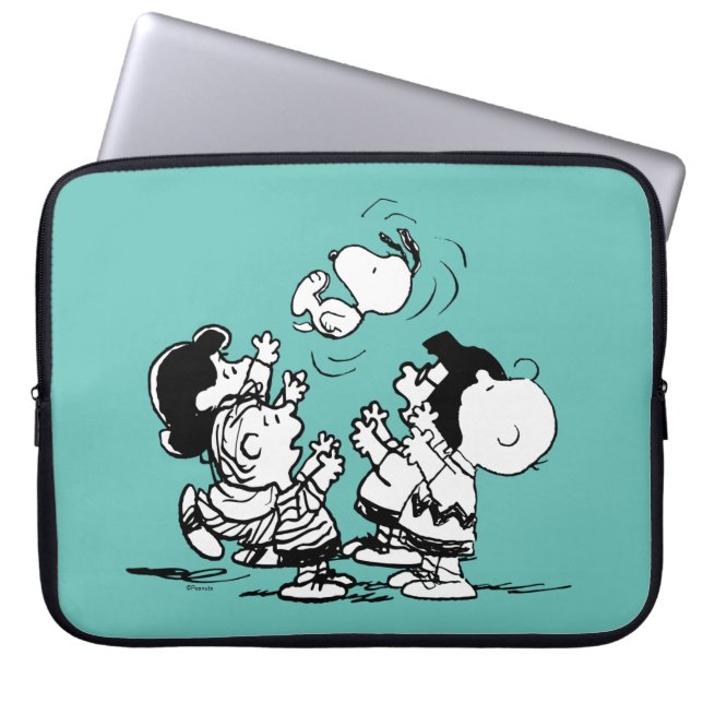 Housse Pour Ordinateur Portable Arachides Gang Lifting Snoopy (Devant)