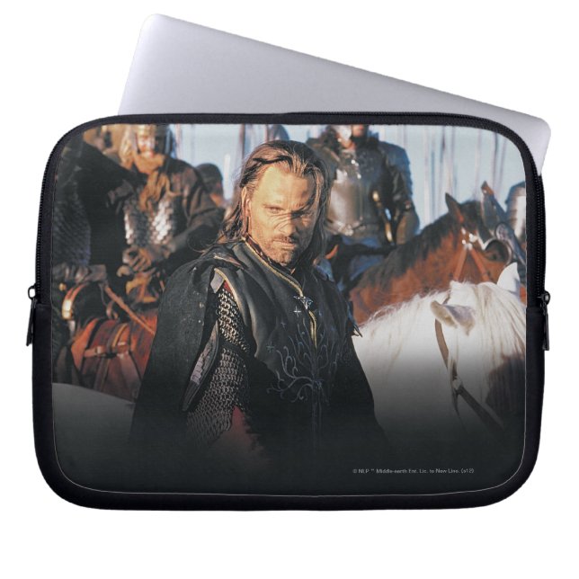 Housse Pour Ordinateur Portable Aragorn à cheval (Devant)