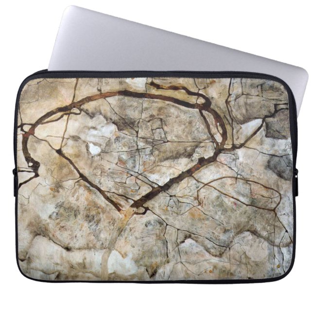 Housse Pour Ordinateur Portable Arbre d'automne en mouvement par Egon Schiele (Devant)