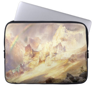 Housse Pour Ordinateur Portable Arc en ciel au-dessus de Yellowstone, Moran 1900