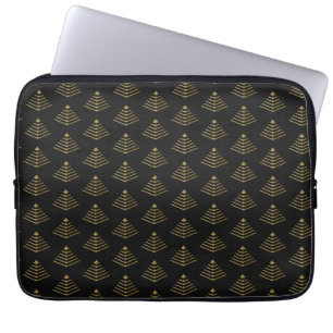 Housse Pour Ordinateur Portable Armure Néo-Déco Cyber Pyramide en Or Obsidienne So