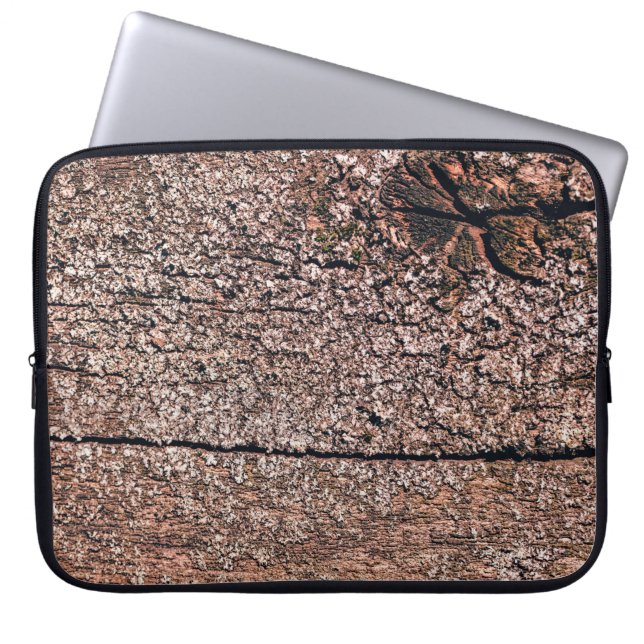 Housse Pour Ordinateur Portable arrière - plan abstrait de vieux bois texture clos (Devant)