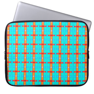 Housse Pour Ordinateur Portable arrière - plan abstrait   motif en vichy multicolo