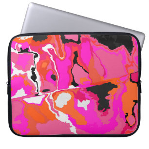 Housse Pour Ordinateur Portable Arrière - plan Acid Vivid Digital Psychedelic bril
