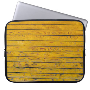 Housse Pour Ordinateur Portable arrière - plan de plage vintage - Vieux bois patin