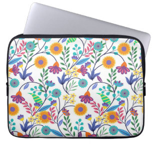 Housse Pour Ordinateur Portable Arrière - plan floral exotique coloré Motif-23145
