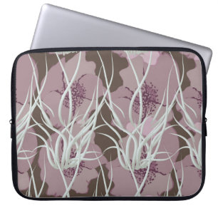 Housse Pour Ordinateur Portable Arrière - plan floral sans soudure, art à motifs s