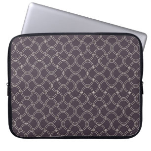 Housse Pour Ordinateur Portable Arrière - plan motif Art déco transparent. abstrai