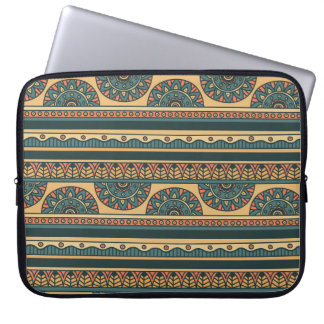 Housse Pour Ordinateur Portable Arrière - plan Vintage ethnique géométrique tribal