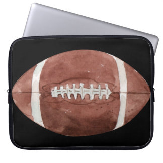 Housse Pour Ordinateur Portable Art aquarelle de football américain vintage