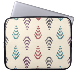 Housse Pour Ordinateur Portable Art arrière - plan de feuilles ethniques. motif sa