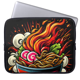 Housse Pour Ordinateur Portable Art de rue de nouilles japonaises Ramen épicé
