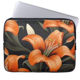 HOUSSE POUR ORDINATEUR PORTABLE ART FLORAL #1
