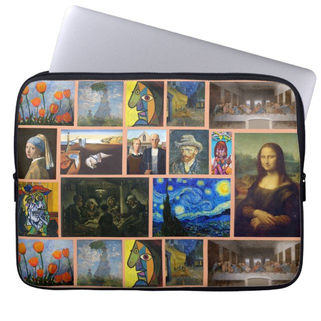 Housse Pour Ordinateur Portable Art Masterpieces, Tan (Devant)