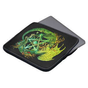 Housse Pour Ordinateur Portable Art Nouveau Star/Pentacle Dragon