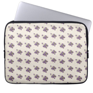 Housse Pour Ordinateur Portable Art Nouveau Violet Floral Pattern – Vintage