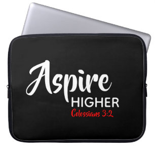 Housse Pour Ordinateur Portable ASPIRE HAUT Black Inspirational Christian