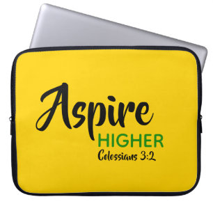 Housse Pour Ordinateur Portable ASPIRE HAUT Jaune Inspirationnel chrétien