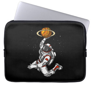 Housse Pour Ordinateur Portable Astronaut de basket-ball Planète spatiale Cosmique