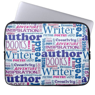 Housse Pour Ordinateur Portable Author Pride Wordy Cool Typography Pattern