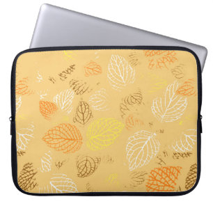 Housse Pour Ordinateur Portable Automne, Motif Feuille 4