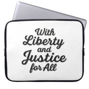 Housse Pour Ordinateur Portable Avec la Liberté et la Justice pour Tous Protestati