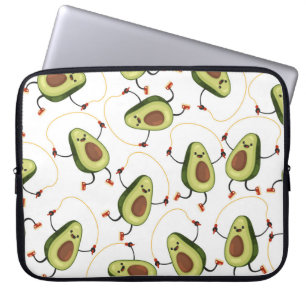 Housse Pour Ordinateur Portable Avocado Fitness : Motif Vintage mignon