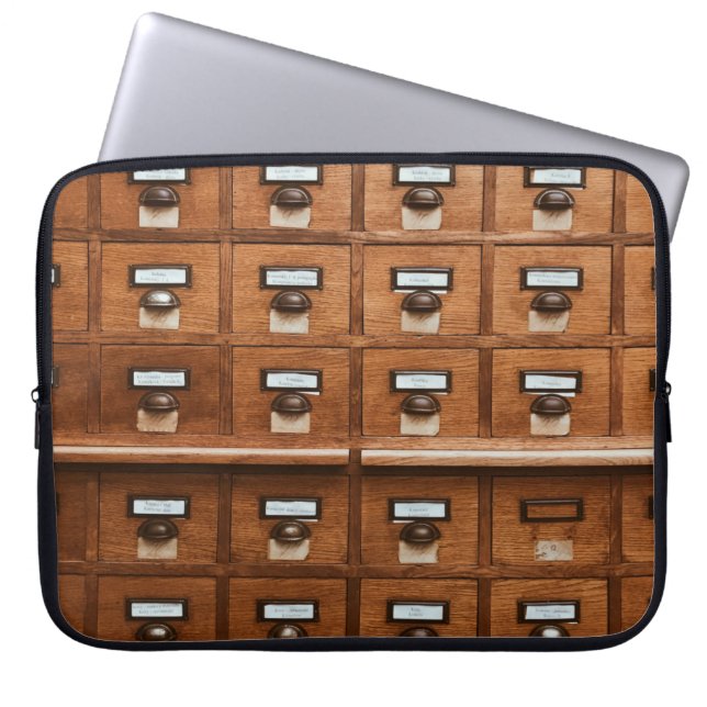 Housse Pour Ordinateur Portable Bac Brown en bois (Devant)