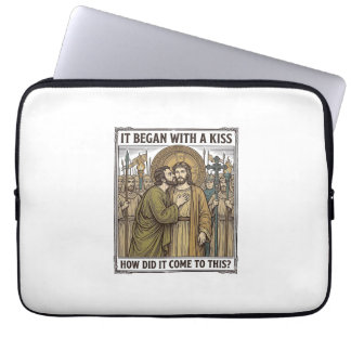 Housse Pour Ordinateur Portable Baiser de trahison biblique vintage