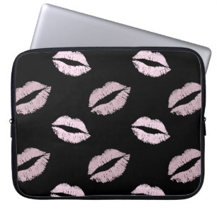 Housse Pour Ordinateur Portable Baisers Rose Argenté