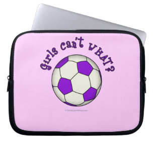 Housse Pour Ordinateur Portable Bal de football en violet