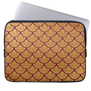 Housse Pour Ordinateur Portable Balances de sirène Art déco - Magenta