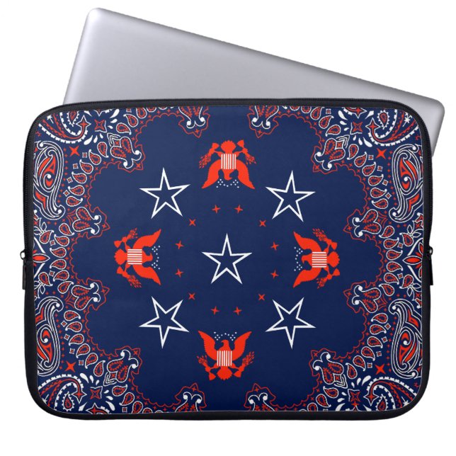 Housse Pour Ordinateur Portable Bandana (Devant)