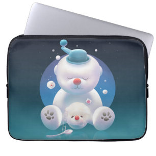 Housse Pour Ordinateur Portable Bandana de rasage de glace de chiot mignon