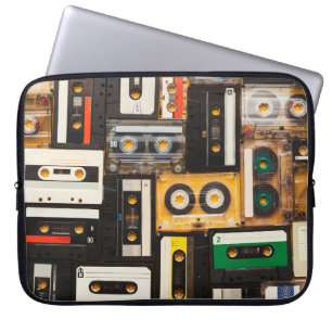 Housse Pour Ordinateur Portable Bande audio rétro