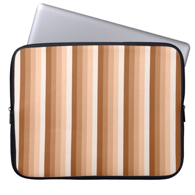 Housse Pour Ordinateur Portable Bandes d'ombre orange brûlées (Devant)