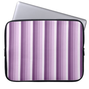 Housse Pour Ordinateur Portable Bandes d'ombre prune violette