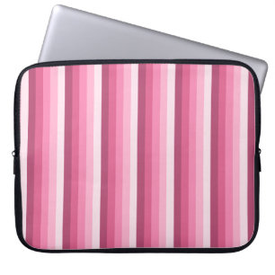 Housse Pour Ordinateur Portable Bandes d'ombre rose