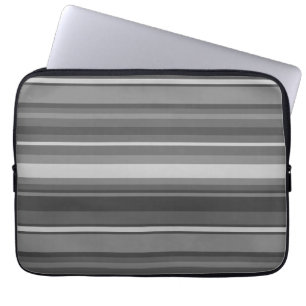 Housse Pour Ordinateur Portable Bandes grises