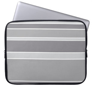 Housse Pour Ordinateur Portable Bandes grises