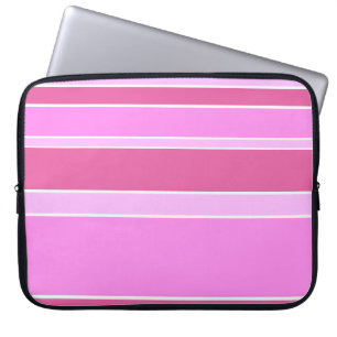 Housse Pour Ordinateur Portable Bandes roses