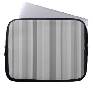 Housse Pour Ordinateur Portable Bandes verticales grises