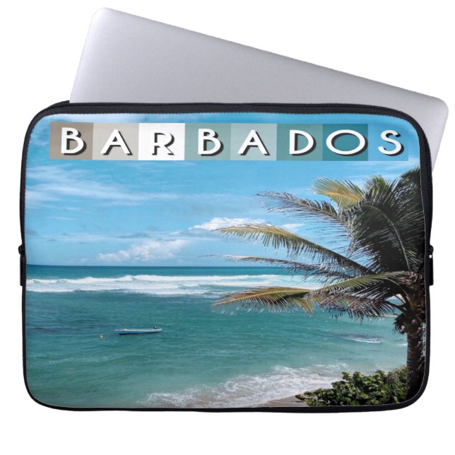 Housse Pour Ordinateur Portable Barbade Beach (Devant)