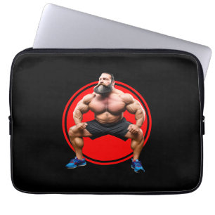 Housse Pour Ordinateur Portable Barbu Musclé