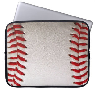 Housse Pour Ordinateur Portable Baseball et Softball Classiques Couture Rouge