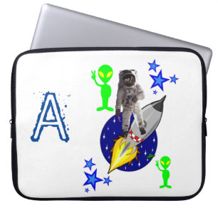 Housse Pour Ordinateur Portable Bateau spatial astronaute à tambours pour ordinate