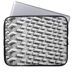 Housse Pour Ordinateur Portable Bâtiment en béton gris