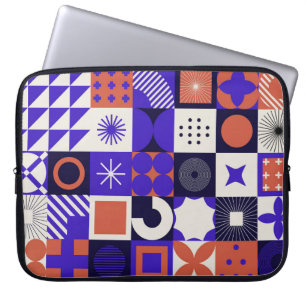 Housse Pour Ordinateur Portable Bauhaus moderne : Motif géométrique audacieux.